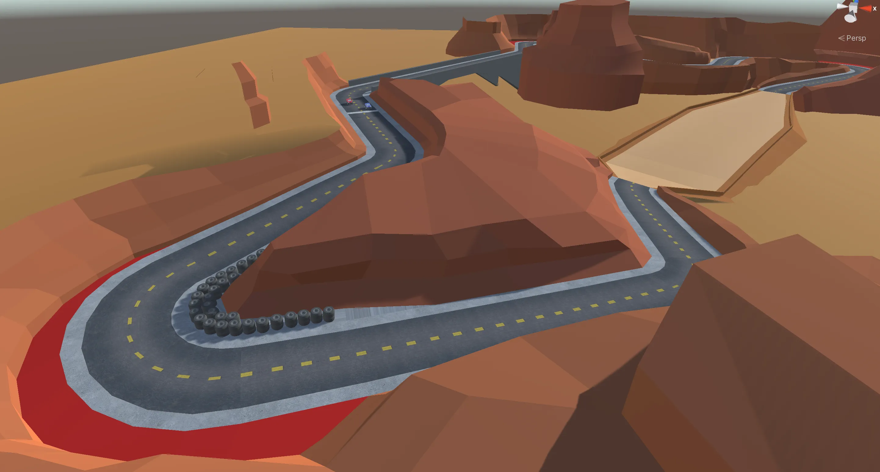 A section of the final racetrack